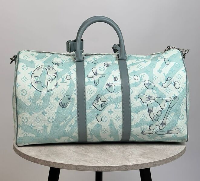 Дорожная сумка Louis Vuitton женский кожа бирюзовый 119928