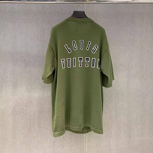 Мужская футболка Louis Vuitton мужской болотный 170901-8