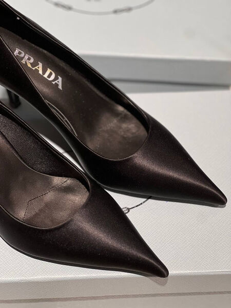 Туфли Prada женский сатин черный 146545-3