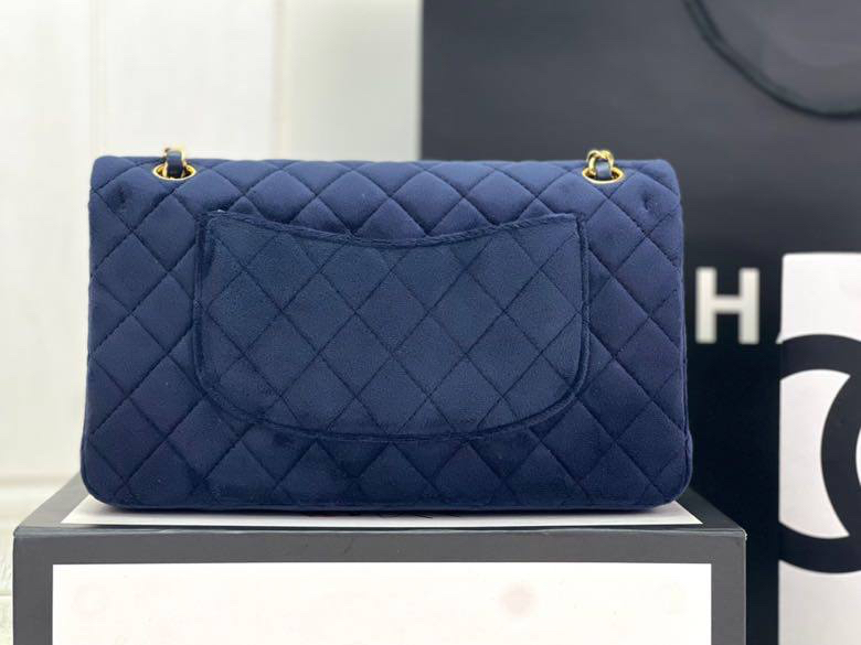 Сумка Chanel 2.55 женский замша синий 129075-5