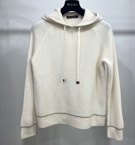 Худи Loro Piana женский белый 125542