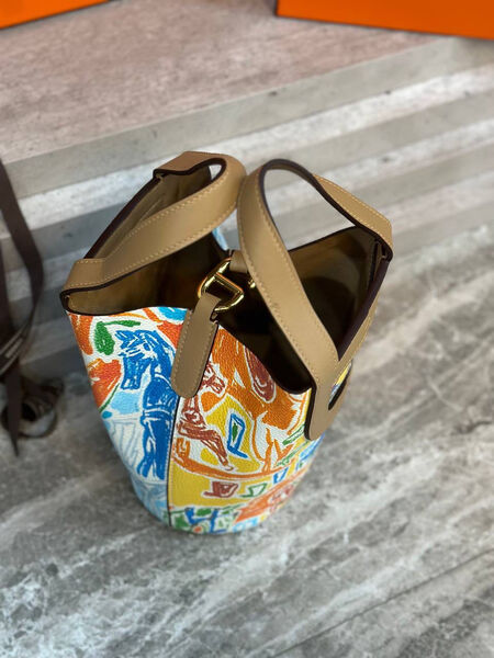 Сумка Hermès женский кожа бежевый 110780-3