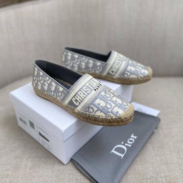 Эспадрильи Christian Dior женский текстиль графитовый 91334-2