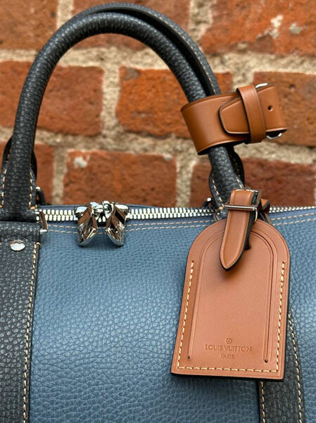 Дорожная сумка Louis Vuitton мужской кожа синий 133865-3