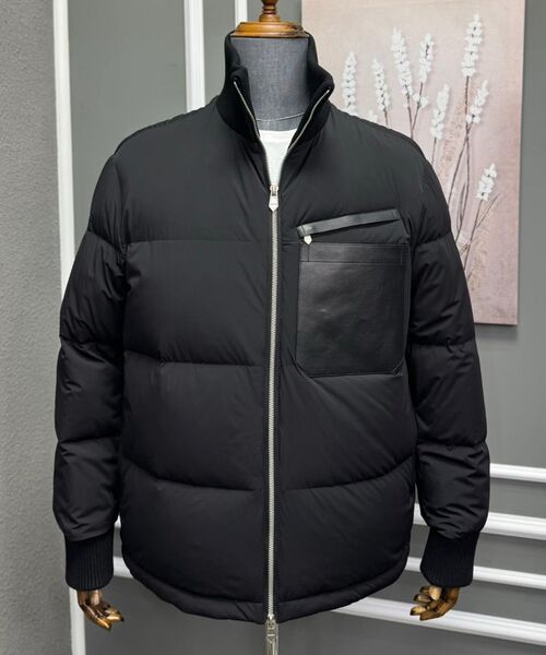 Мужской пуховик Hermès мужской черный 167820
