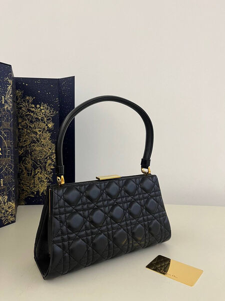Сумка Christian Dior женский кожа черный 129802-9
