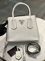 Сумка Prada женский кожа графитовый 158902-2
