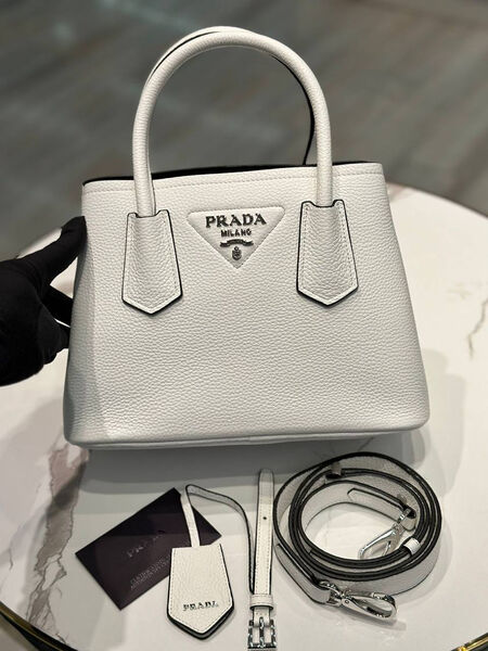 Сумка Prada женский кожа графитовый 158902-2