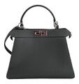 Сумка Fendi 27 см женский кожа графитовый 74652
