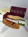 Балетки Gucci женский замша бежевый 182948-2