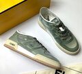 Кеды Fendi женский текстиль зеленый 114762