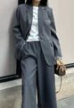 Костюм Saint Laurent женский графитовый 179306