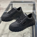 Кроссовки Prada женский кожа черный 36256-3