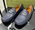 Мужские мокасины Gucci мужской кожа синий 195866-1