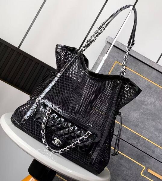 Сумка Chanel женский кожа черный 191146