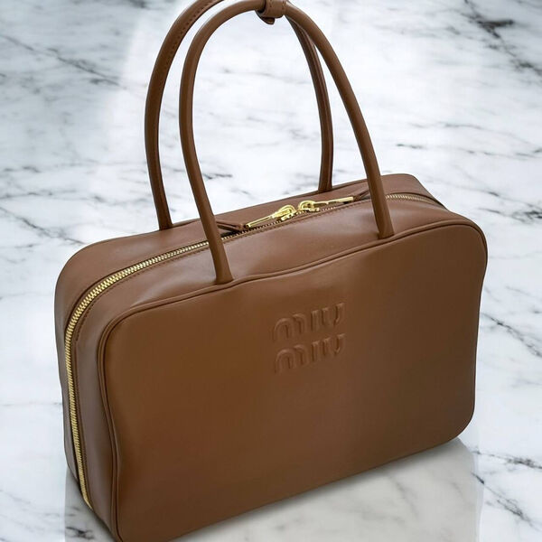 Сумка Miu Miu женский кожа бежевый 165050