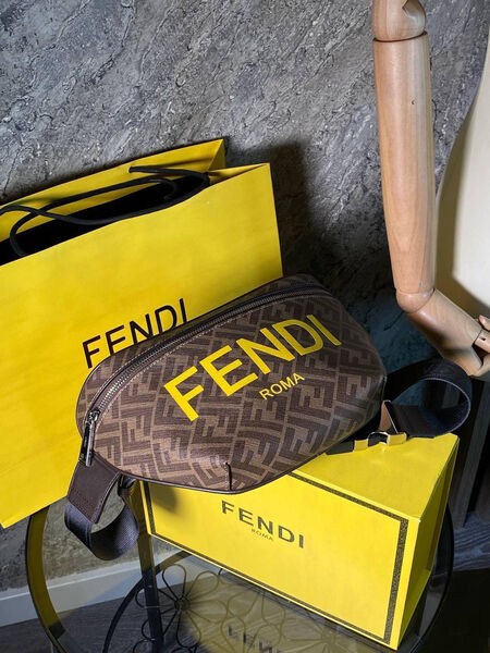 Мужская сумка слинг Fendi мужской кожа 132075-5