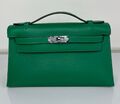 Сумка Hermèskelly 20 Pochette женский кожа болотный 138054-1