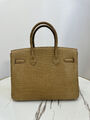 Сумка Hermès Birkin 30 женский кожа горчичный 162963-2