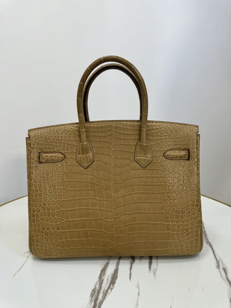 Сумка Hermès Birkin 30 женский кожа горчичный 162963-2
