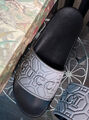 Мужские шлепки Gucci мужской резина графитовый 151972-8