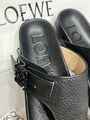 Шлепки Loewe женский кожа черный 154946-4