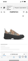 Кроссовки Burberry женский текстиль бежевый 92602-2