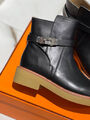 Ботинки Hermès женский кожа черный 134303-5