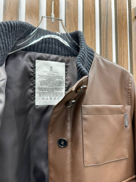 Куртка Brunello Cucinelli женский кожа 138124-3