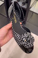 Балетки Chanel женский кожа черный 147782-2