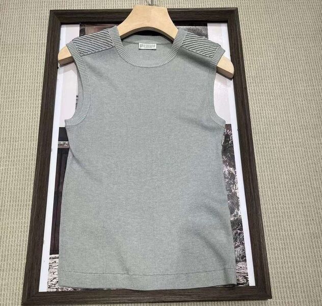 Майка Brunello Cucinelli женский графитовый 106558