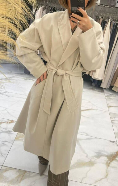 Плащ Max Mara женский темно-серый 179096