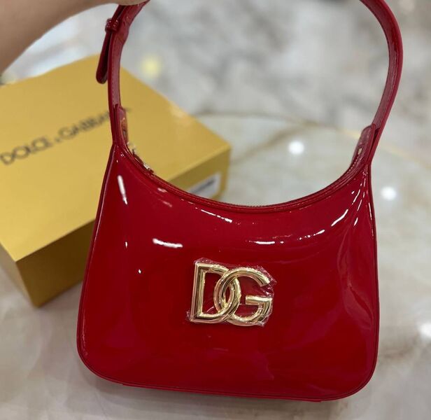 Сумка Dolce & Gabbana женский кожа бордовый 155069