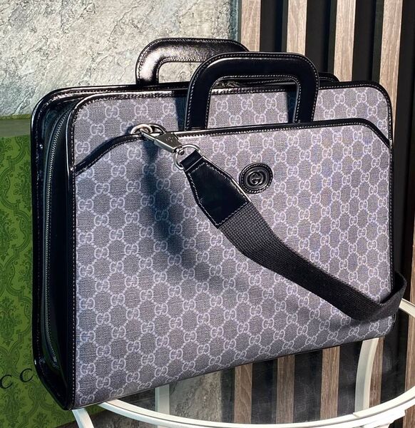 Мужской портфель Gucci мужской кожа графитовый 149896