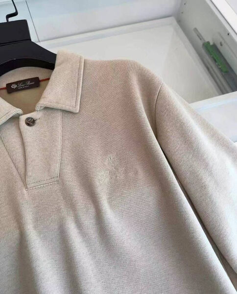 Мужское поло Loro Piana мужской бежевый 132813-3
