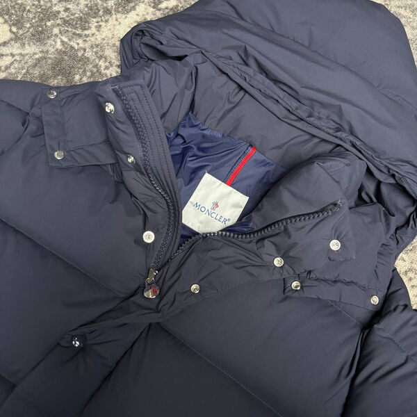 Мужской пуховик Moncler мужской синий 167334-4
