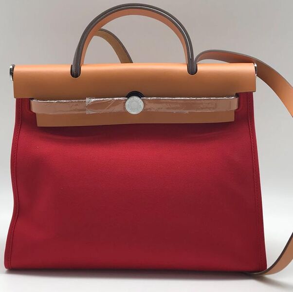Сумка Hermèsherbag Zip женский кожа розовый 75487