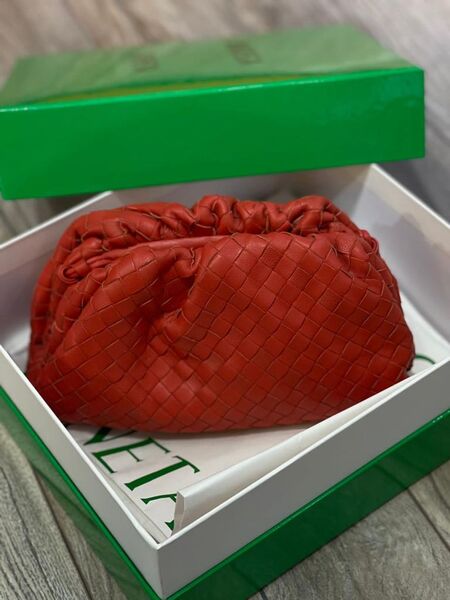 Сумка Bottega Veneta женский кожа бордовый 72561-2