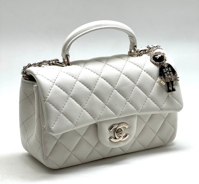Сумка Chanel женский кожа белый 73416