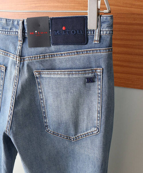 Мужские джинсы Kiton мужской джинса бирюзовый 182549-4