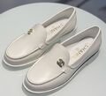 Лоферы Chanel женский кожа белый 185591-1