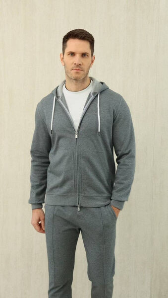 Мужской костюм Brunello Cucinelli мужской графитовый 173444-5
