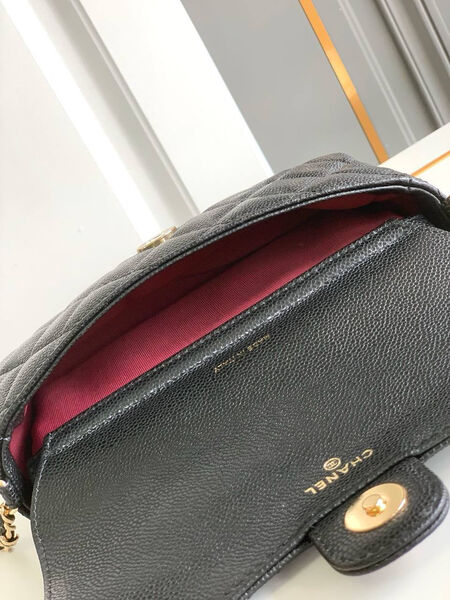 Сумка Chanel женский кожа черный 196553-6