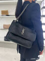 Сумка Saint Laurent женский кожа черный 129083-7