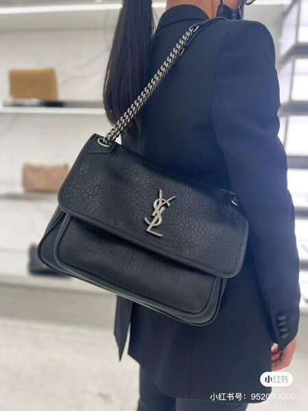 Сумка Saint Laurent женский кожа черный 129083-7