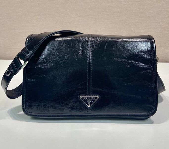 Мужская сумка мессенджер Prada мужской кожа черный 171922