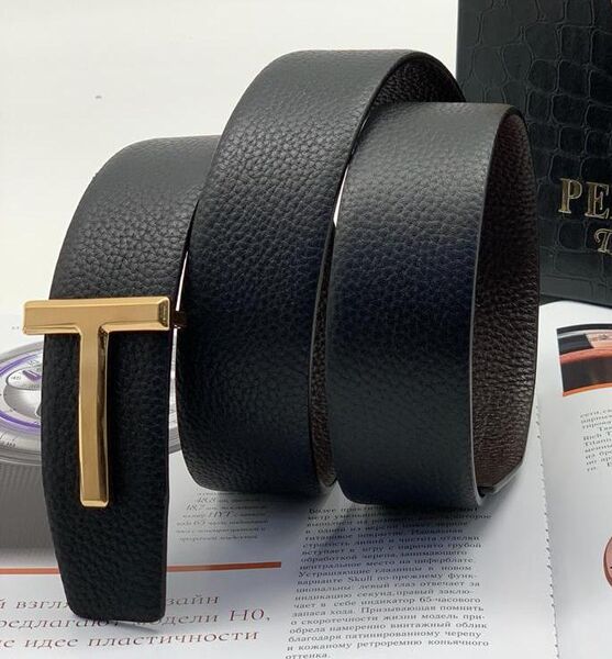 Мужской ремень Tom Ford мужской кожа черный 53185