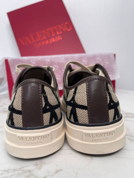 Кеды Valentino женский текстиль бежевый 187939-3