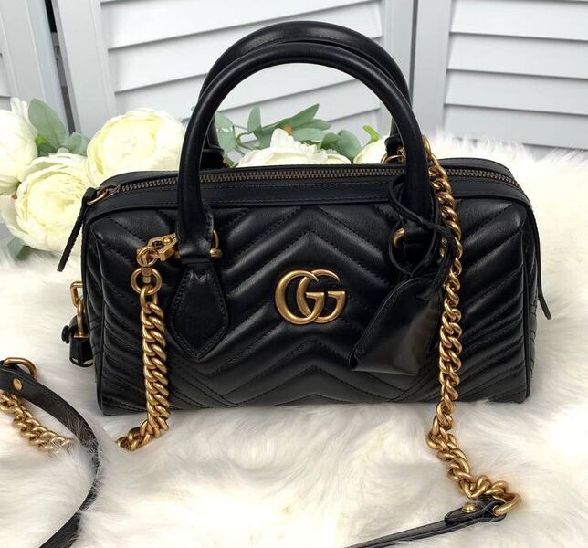 Сумка Gucci женский кожа черный 131446