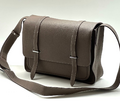 Мужская сумка мессенджер Hermès мужской кожа графитовый 93003-1